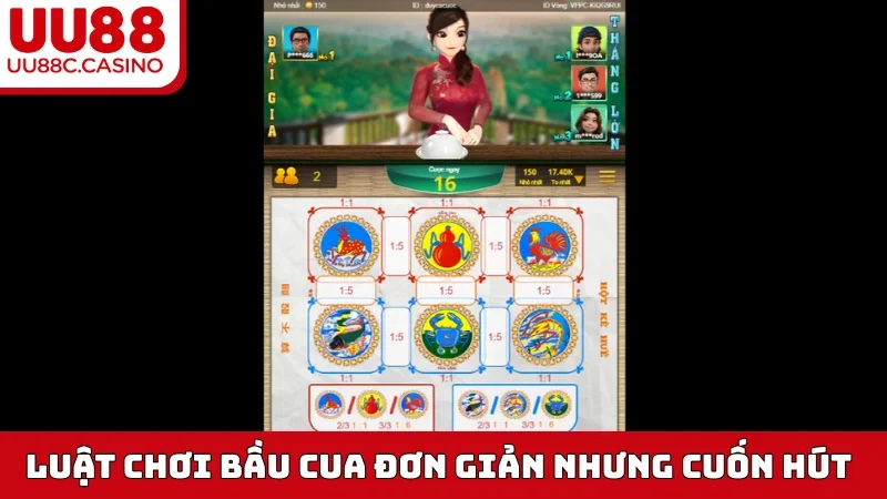 Luật chơi Bầu Cua đơn giản nhưng cuốn hút